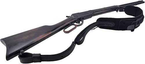 Miniatura 6 de Soporte de munición de cuero de grano superior, escopeta para rifle, correa ajustable para pistola de caza con giros