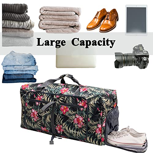 Image of Woogwin Travel Duffel Bag Large Foldable Waterproof Overnight Bag for Beach Swim Bags Pool Sports Gym