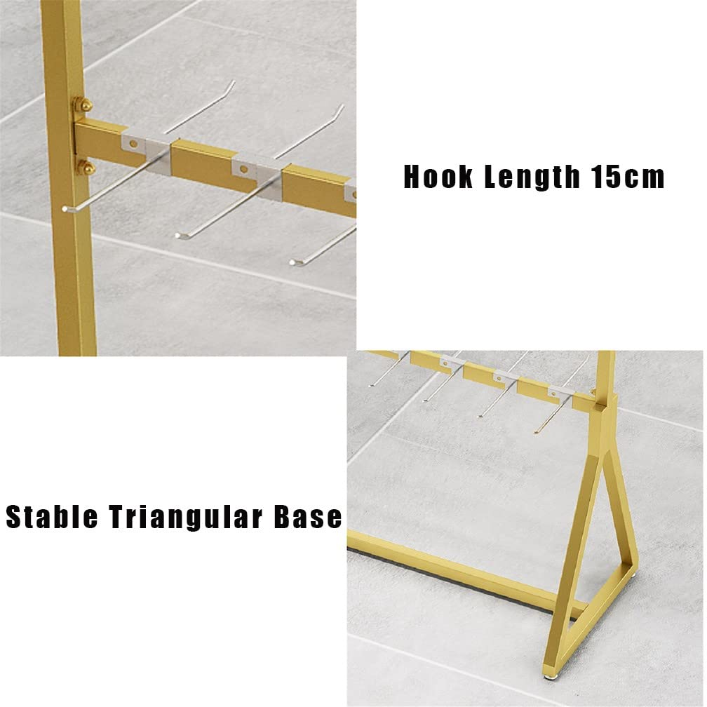 Espositore per Scaffale Dorato, Scaffale in Metallo Utilizzato per Visualizzare Pantofole, Biancheria Intima, Calzini, Custodie per Cellulari, Accessori per Scaffali E Altri