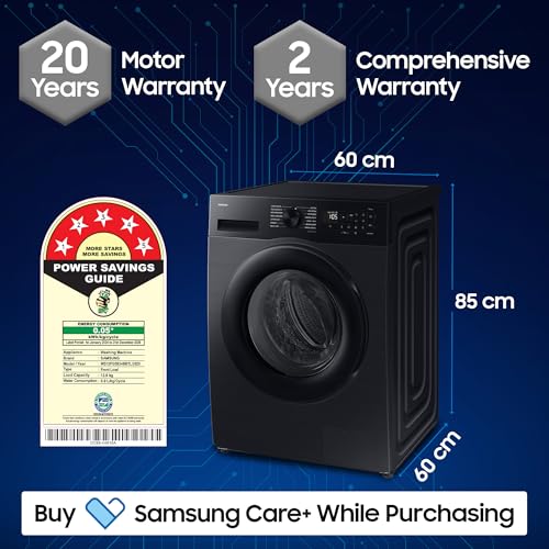 Samsung 12kg/7kg AI EcoBubble Washer Dryer (WD12FG5B34BB) - Image 2 of 5