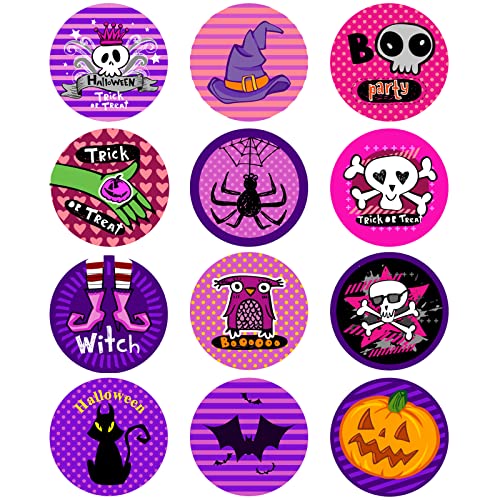 Lucleag Halloween Stickers For Kids, Cute Assorted Pumpkin Witch Bat Trick-Or-Treat Stickers For Halloween Party Favors Supplies Envelope Seals Gift Card Wrap Stickers Halloween Decor 360Pcs #TOP6