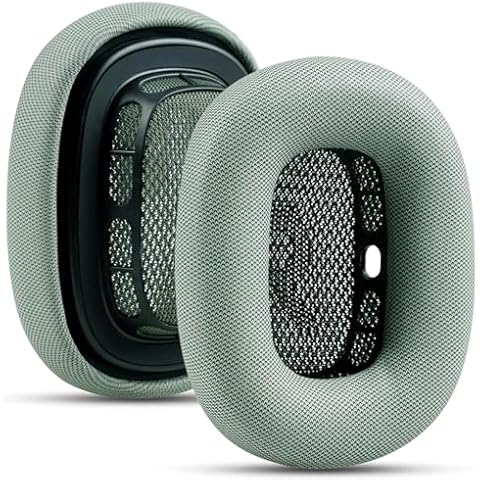 Upgrade Replacement Ear Cushions for Apple AirPods Max Headphone, Protein Leather Memory Foam Earpads with Excellent Noise Isolation (Green) Cover