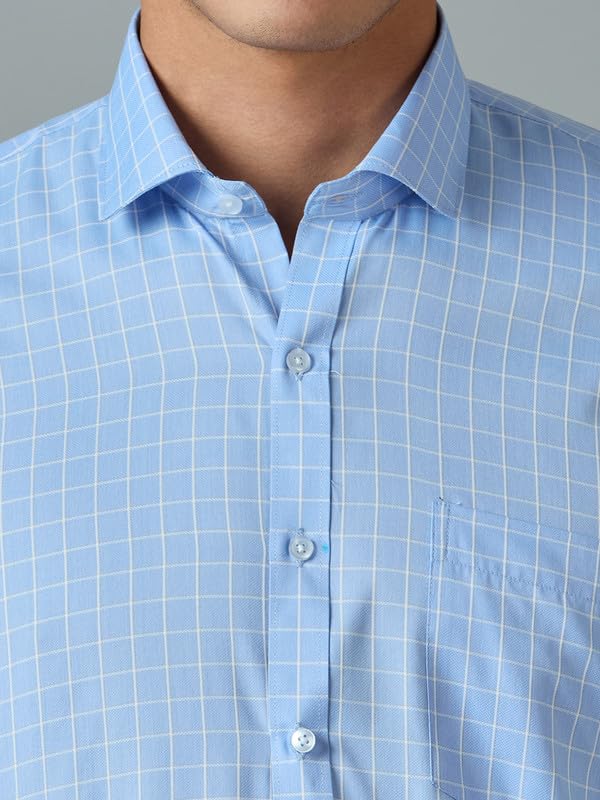 Image of Mark & Albert Men's Half Sleeves Cotton Formal Shirt