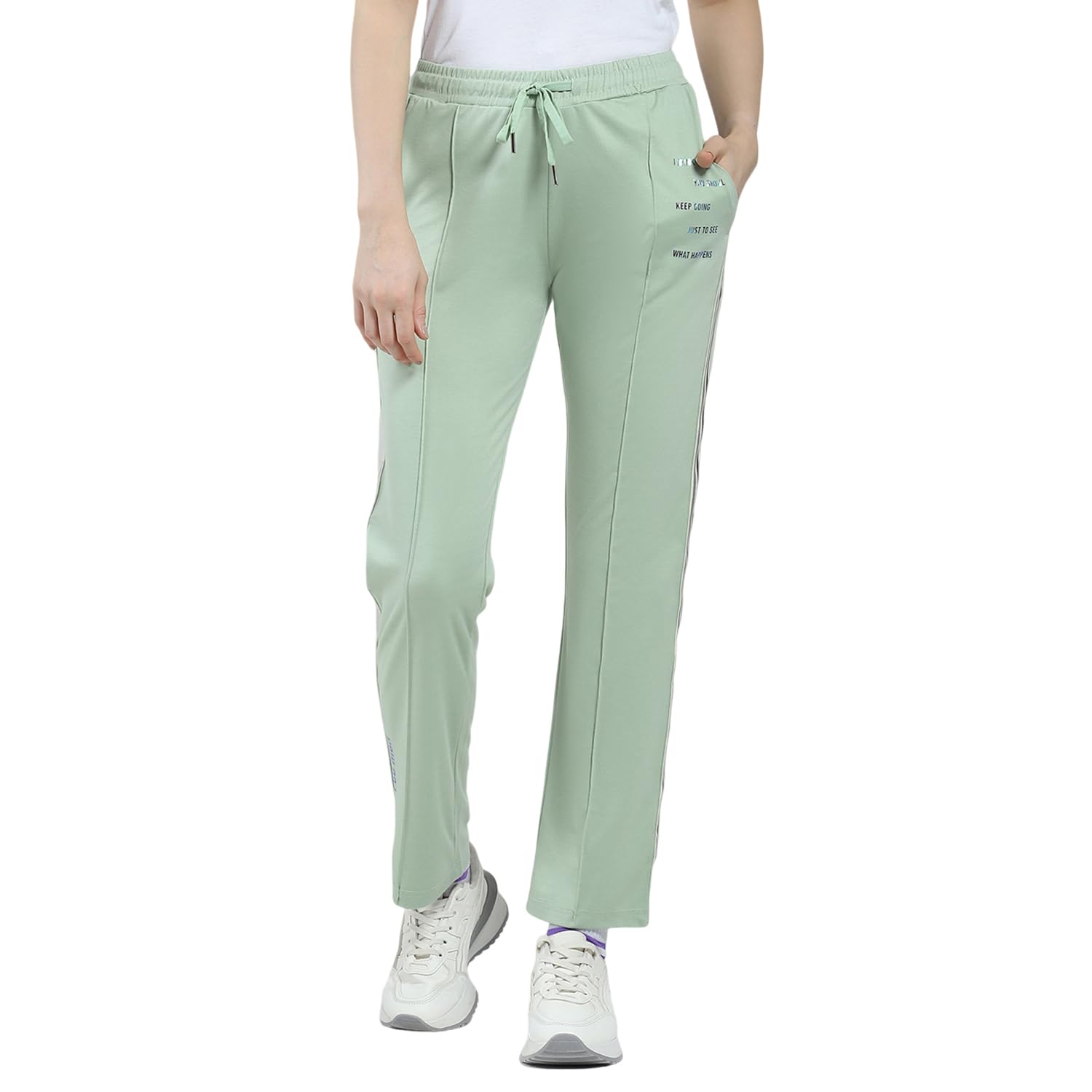 monte carlo Women Regular Fit Track Pant | Pattern Pattern | Drawstring Closure | Comfortable Activewear Lower for Women | Lounge & Gym Wear for Women's-picture-34