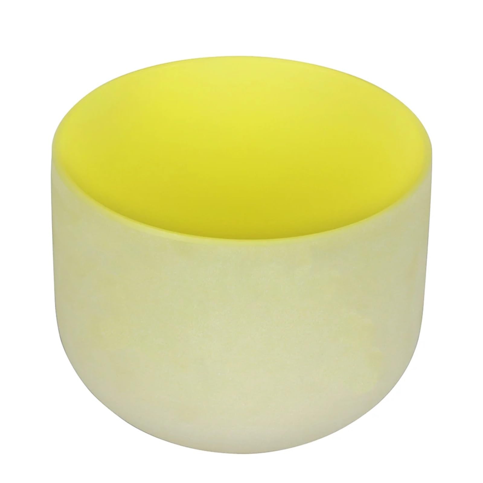 Cuenco Tibetano De Cristal Cuenco de cristal 8 pulgadas, cuenco Canto amarillo Nota B for Yoga, meditación, sonido, curación, canto