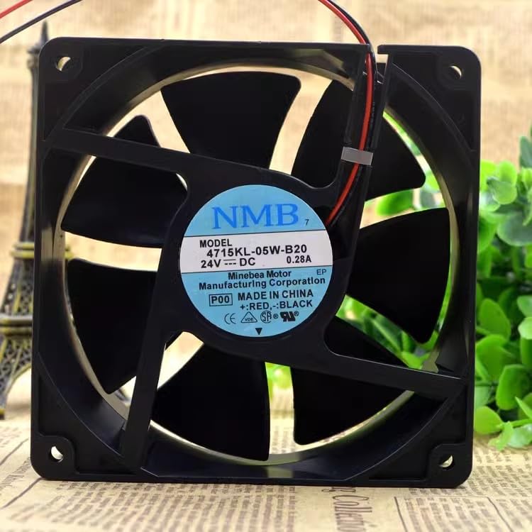 4715KL-05W-B20 12038 24V 0.28A 120mm Double Ball Frequency Conversion Fan 120 * 120 * 38mm