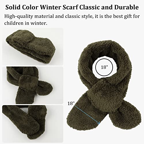 Image of JANGANNSA Fleece Kids Scarf - Warm Winter & Autumn Neck Warmer for Boys & Girls 1-6Y