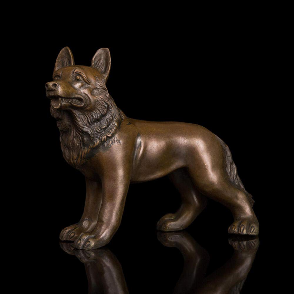ブロンズ 犬の彫刻　犬の置物 Amazon.co.jp: 装飾品彫像彫刻彫刻彫像装飾品置物収集可能な置物