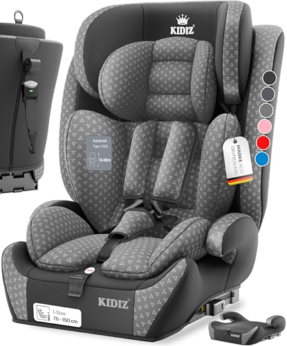 KIDIZ® Autokindersitz Triangle Premium Kindersitz mit Isofix Kinderautositz | Autositz Sitzschale | 9 kg - 36 kg 1-12 Jahre | Gruppe 1/2/3 | universal | zugelassen nach ECE R129/03