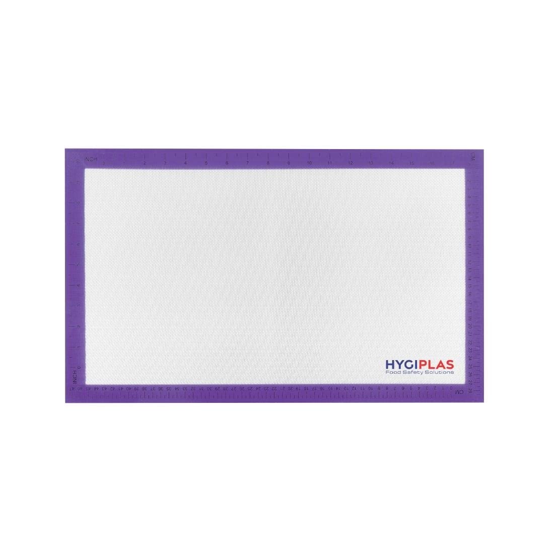 Hygiplas Allergene Silikon-Backmatte, antihaftbeschichtet, 520 x 315 mm, langlebig, leicht zu reinigen, ofenfest, hitzebeständig, wiederverwendbar, für Brot, Gebäck, Backen, Ofen, Backblech