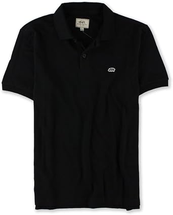 Ecko Unltd. Mens Wallburner Solid Color Polo Shirt, Black, X-Small