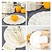 HIGH END 100 Pcs Ivory Wave Plastic Plates with Gold Trim, Fancy Disposable Plate Sets Include 50 Dinner & 50 Dessert Plastic Plates, Elegant Disposable Plate Set For Party, Thanksgiving (50 Guests)