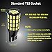 SCOBUTY Upgraded 921 LED Car Bulb Ultra Bright 54SMD 3014 Chipset, 912 T15 W16W LED Wedge Lamp 2.8W 12V 24V Canbus No Error Used for Backup Reverse Lights, 6500K White (2pcs/Pack)