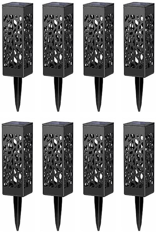 Outdoor Solar Ground Stake Light for Garden, Waterproof Solar Landscape Lighting for Pathway Garden Yard Path Walkway Driveway Lawn Patio Outside Decor, Warm White (8PCS)