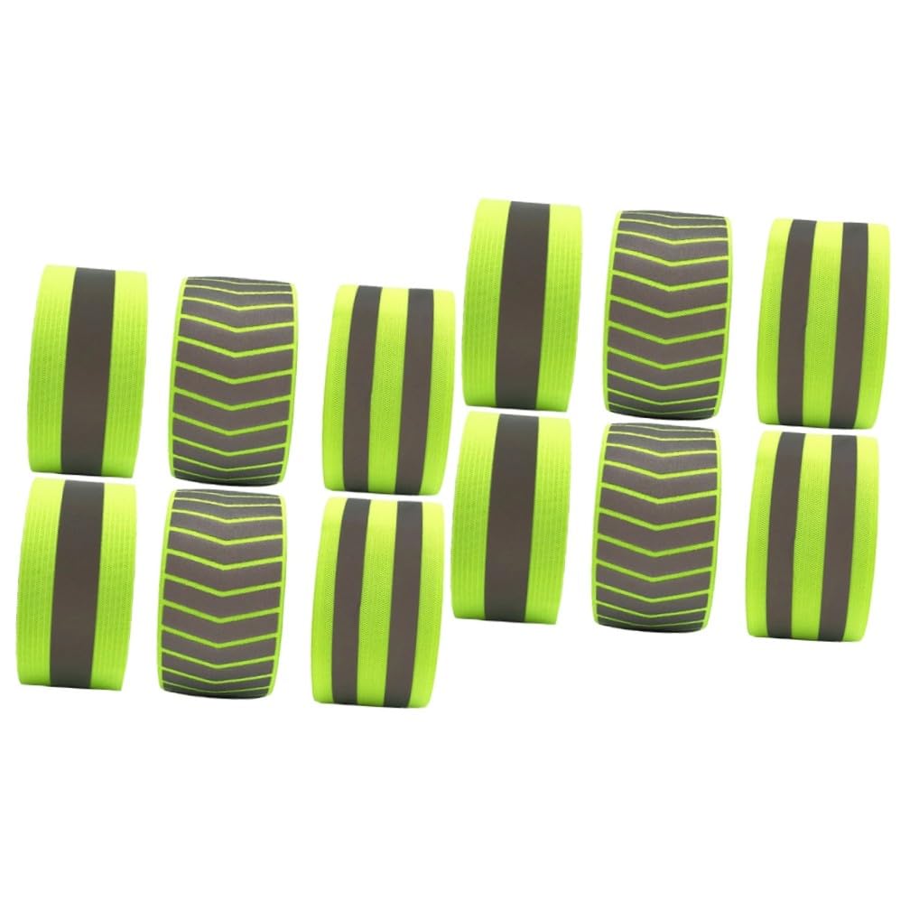 SUPVOX Muñequera Reflectante Brazalete Reflectante Fluorescente Led Batidor De Automatico Sin Manija Instante Pulseras Reflectantes Pulseras Fluorescentes Green