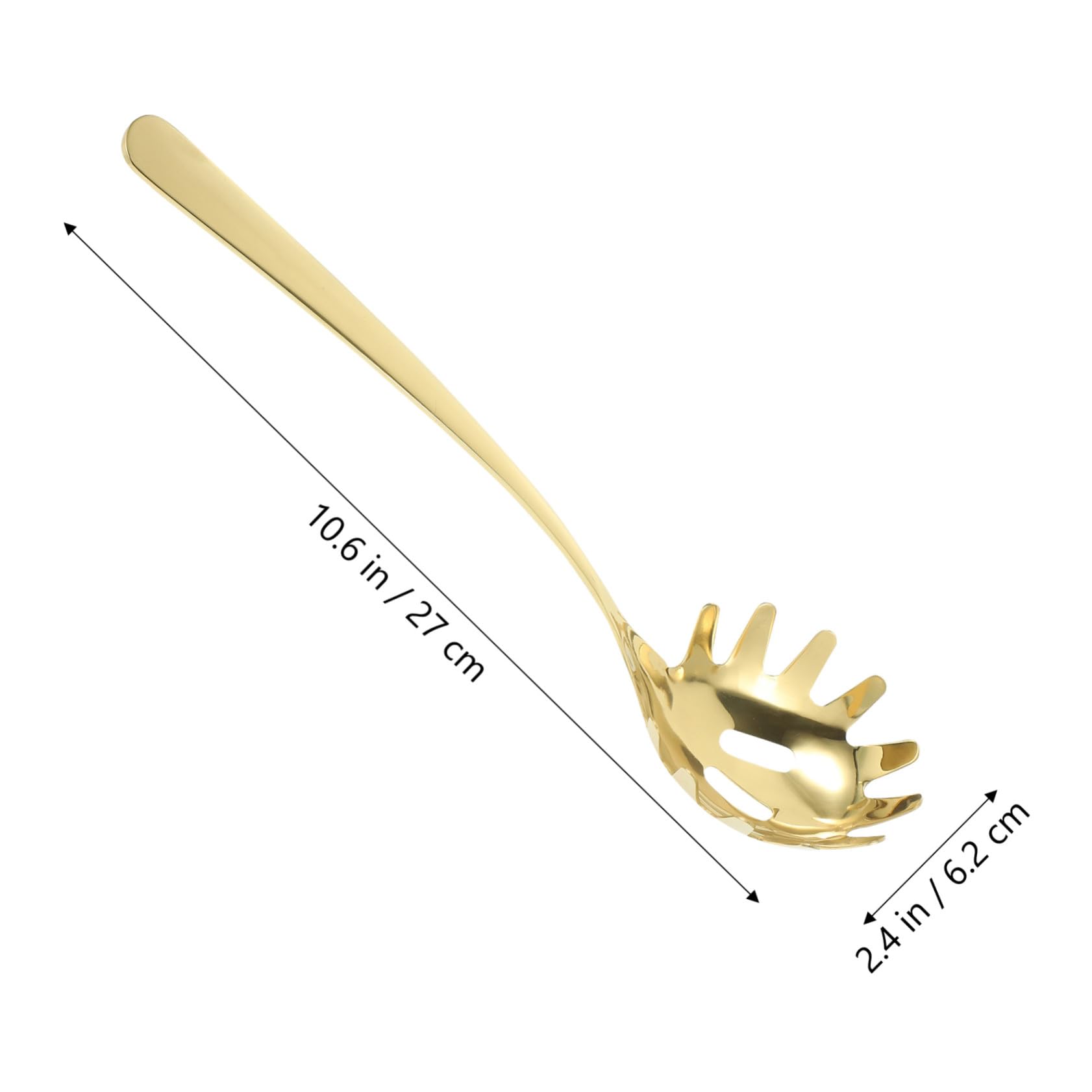 Pastalöffel aus 304 Edelstahl für Nudeln und Küche Gold
