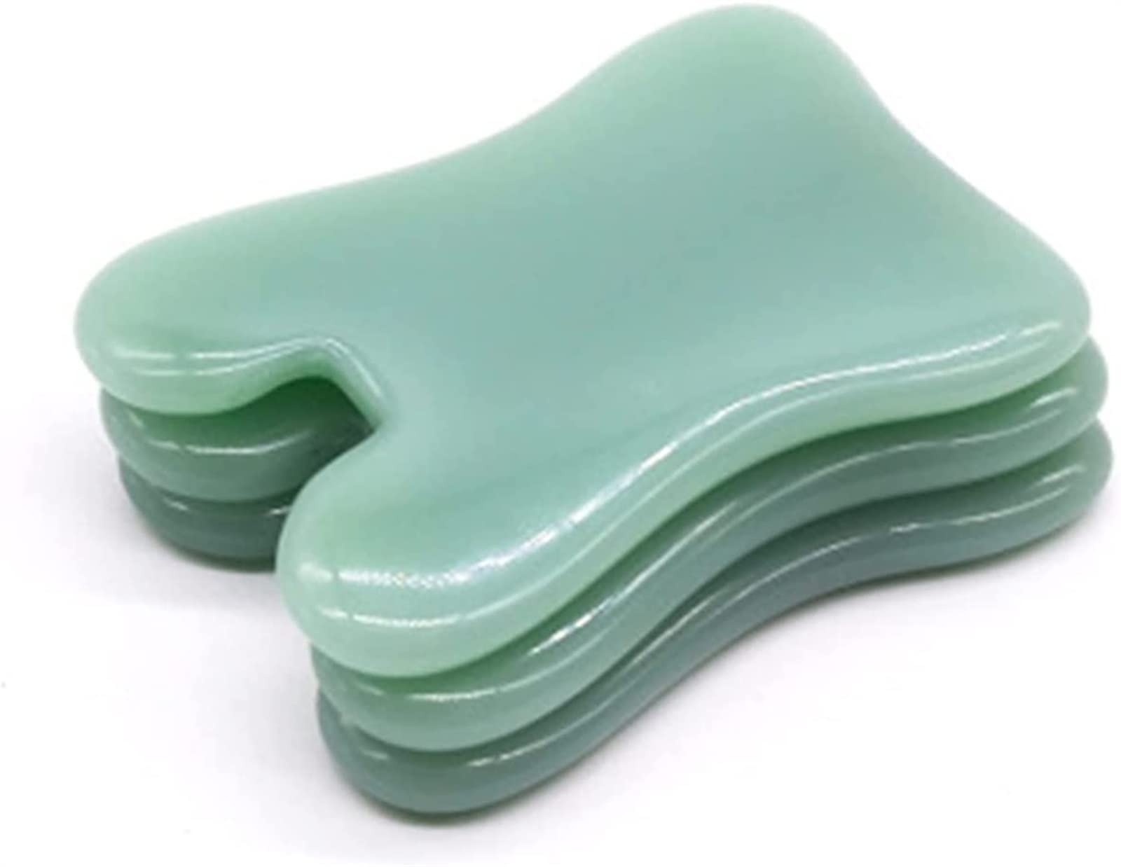Gua Sha Tablero de raspador Natural Jade Guasha Board de piedra Facial Guasha Placa Jade Masajera Masajera Herramienta Rasta for el cuello de la cara Terapia de masaje de presión del cuerpo ( Color :
