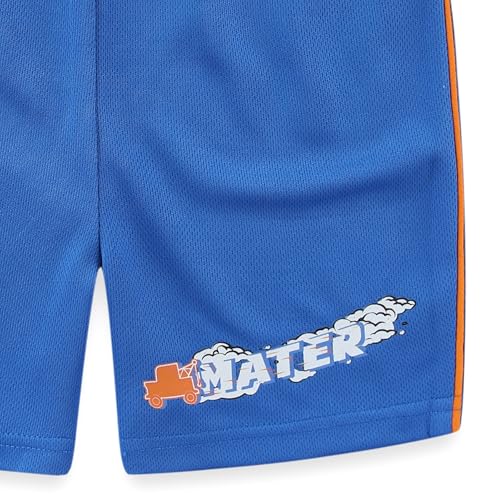 Image of Disney Cars Boys Short Sleeve T-Shirt and Shorts Set for Toddler Little to Big Kids