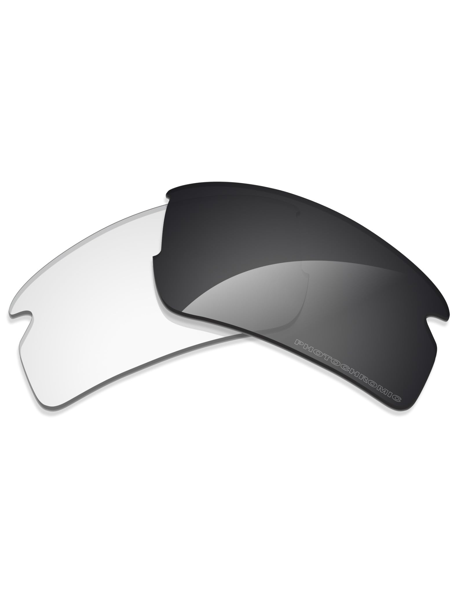 Alphax - Lenti di ricambio polarizzate per Oakley Flak 2.0 XL, (Adapt Grey Photochromic), Taglia unica