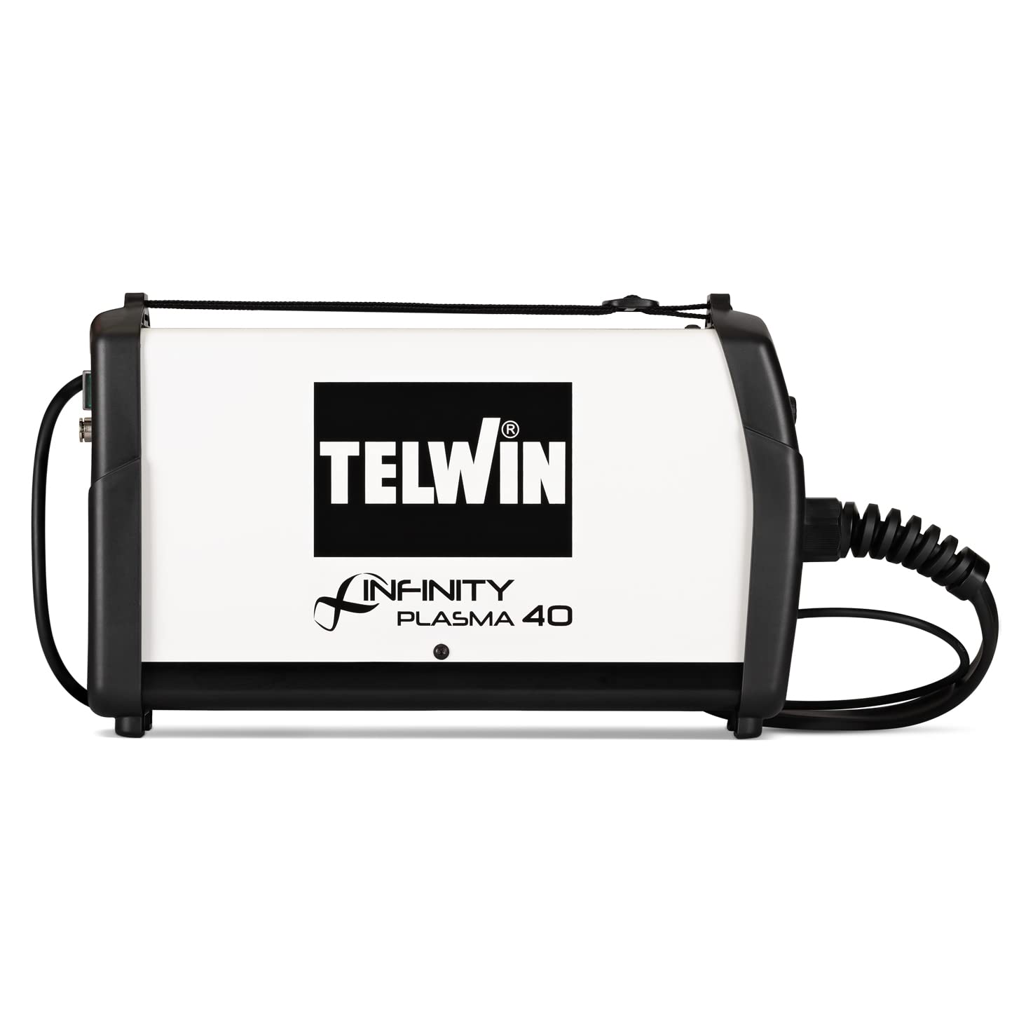 Telwin Infinity Plasma 40, Sistema Taglio Plasma Inverter 230V Monofase – Plasma Cutter ad Aria Compressa, Taglio fino a 15 mm, con Torcia PH, Protezioni Integrate, Compatto