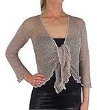 Unsere schöne neue Kollektion mit eingewebten Lurex-Silber- oder Goldfäden verleiht diesen Achselzucken ein elegantes Element und sorgt für einen dezenten, eleganten Look!