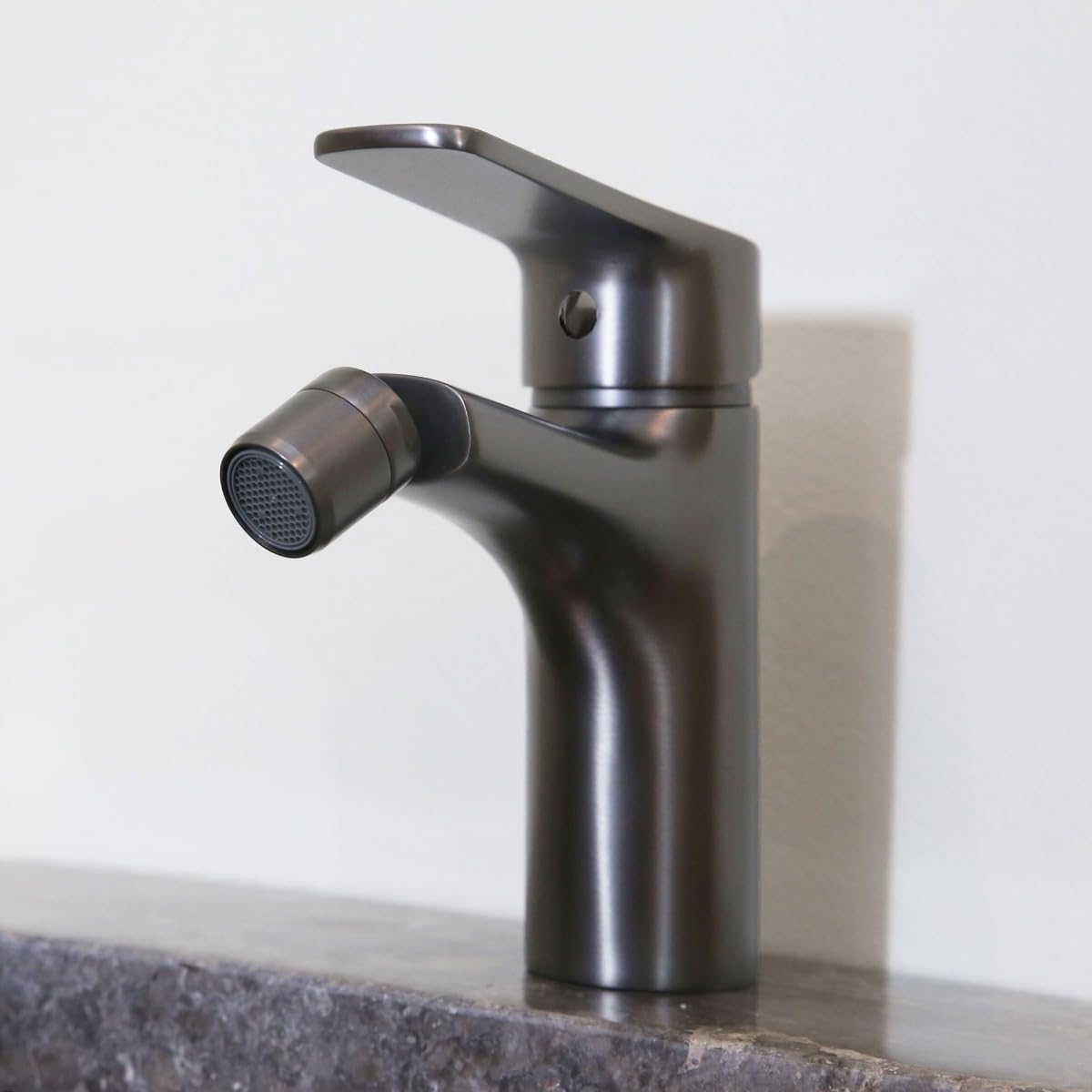 Essebagno Miscelatore completo bidet grigio pistola metallo
