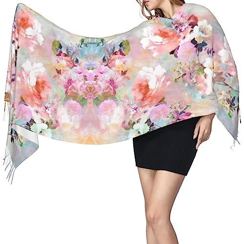 Potato Women's Scarf Pashmina Shawl Wrap for Evening Dress Wedding Bridal Winter Warm Large Scarves