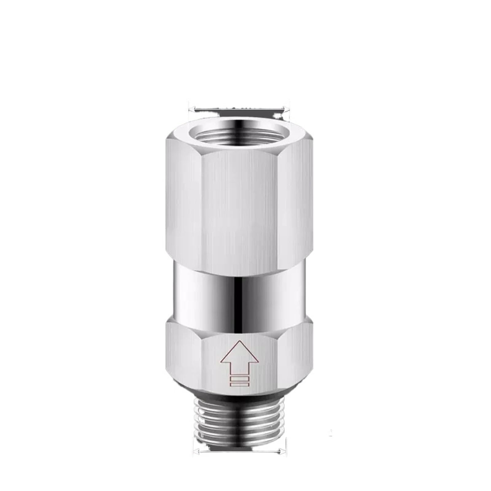 Shftqxslat Men's One Color 1/8" Bsp -Fe Thread 304 Stainless Steel Check Valve One Way Non-Return Valve For Tank Heater Toilet