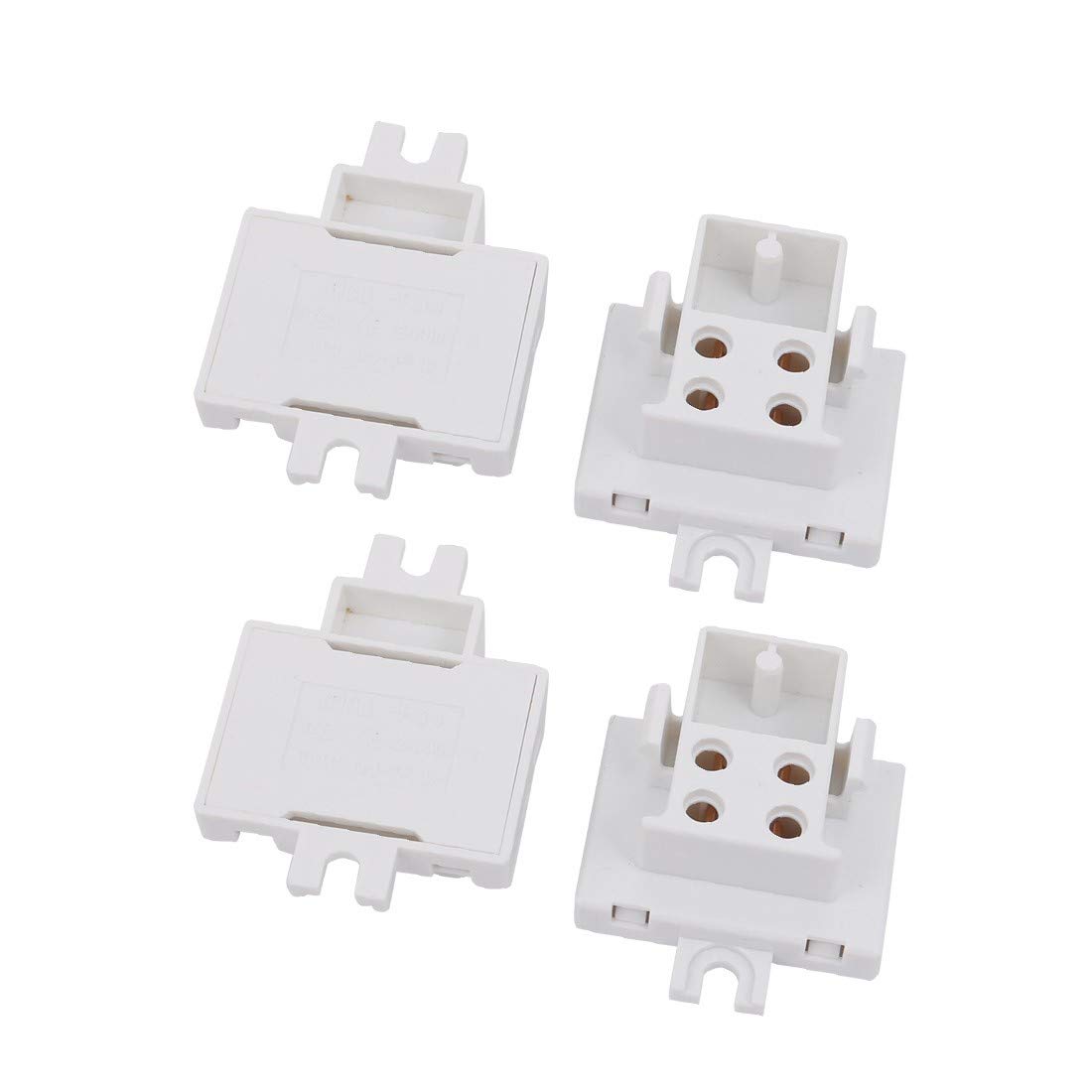 New Lon0167 4Pcs G10Q-F34D Featured AC 500V 2A reliable efficacy Light s-ocket Base Fluorescent Tube Lamp Holder(id:c71 1f 03 336)