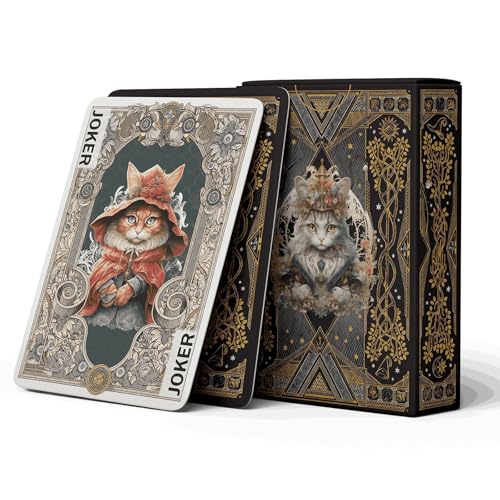 Cartas de Poker con Diseño de Gato Estilo Victorian