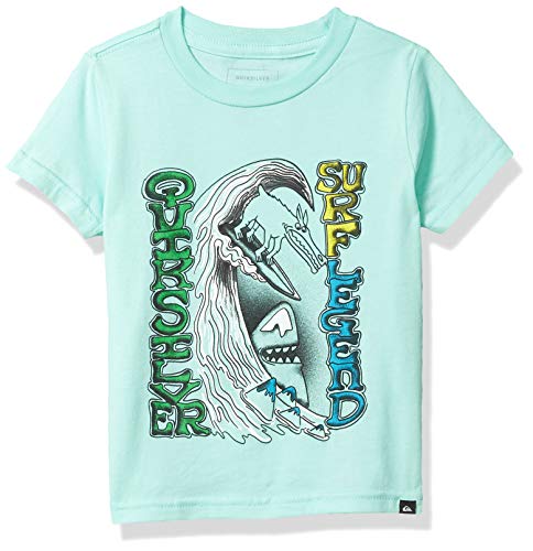 Quiksilver Boys' Little Diving to DEEP TEE, Beach Glass, 5