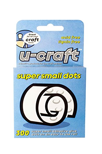 U-Craft 3mm Super Small Clear Permanent Glue Dots