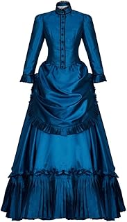 Ghosts Hetty Cosplay Costume Dress Vintage Victorian Bustle Dress Civil War Southern Belle Ball Gown