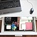 Desk Drawer Organizer, Black Metal Mesh Drawer Organizer Tray 3 Compartment, 3 in 1 Desk Organizer Storage Basket,Multi-use Large Storage Organizer Tray Set for Office School Home Supplies,3 Pack