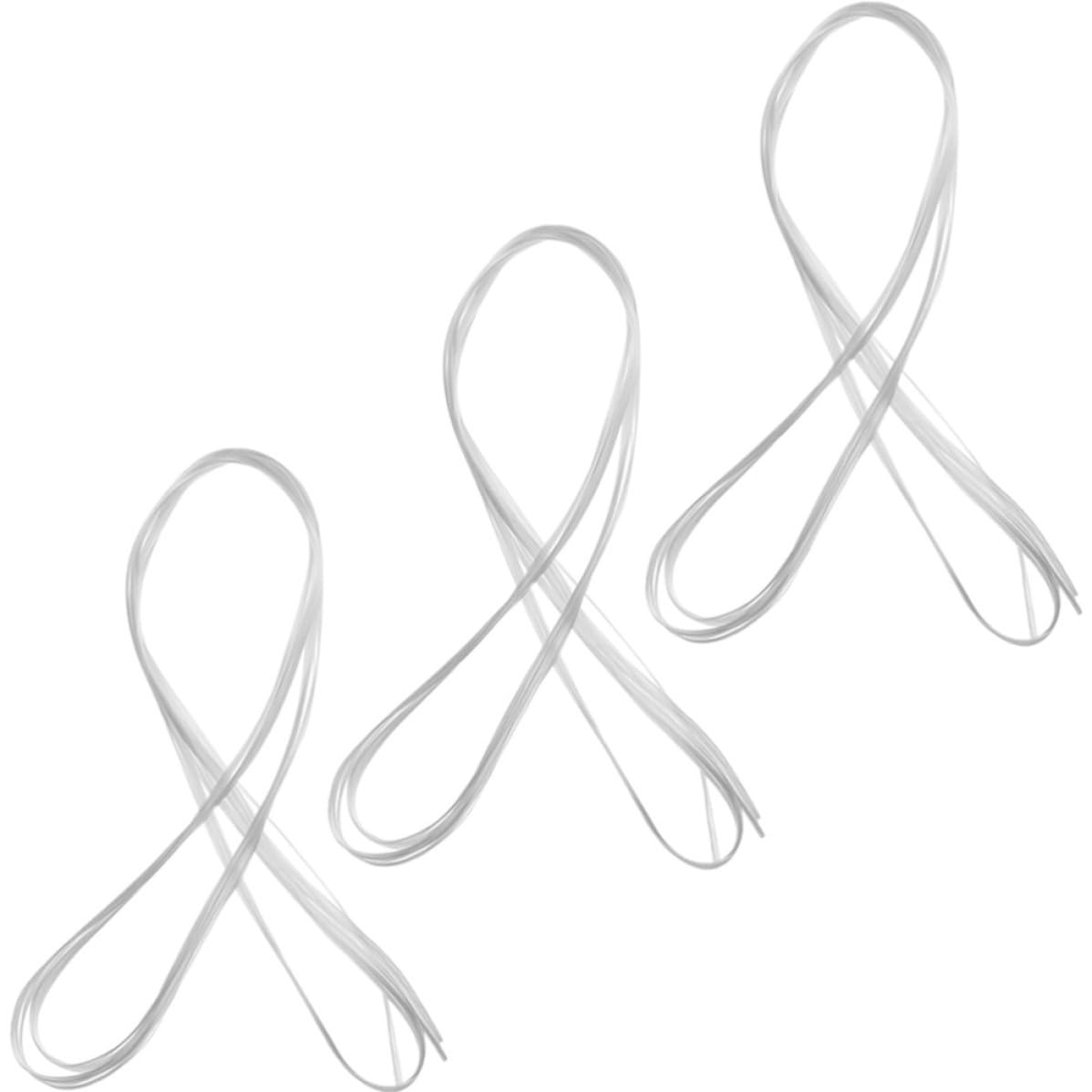 TEHAUX Filo per Unghie in Materiale Sintetico Bianco per Estensione Unghie Flessibile e Tagliabile, 3 Borse per Manicure Fai da Te e Saloni Professionali