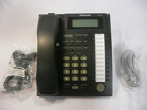 Teléfono Panasonic KX-T7735-B con altavoz y pantalla LCD