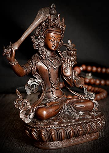 Amazon｜真鍮の知恵仏Wenshu Manjushri Bodhisattva Statue (27
