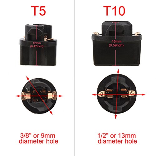 Base de casquillos para lámparas T5 Twist para tablero, pack 10 miniatura 5