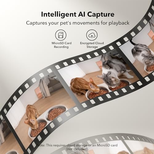 Image of PETLIBRO Automatic Cat Feeder with Camera for Two Cats, 1080P HD Video with Night Vision, 5G WiFi Pet Feeder with Phone APP Control, 2-Way Audio for Cat & Dog, Low Food & Motion & Sound Alerts