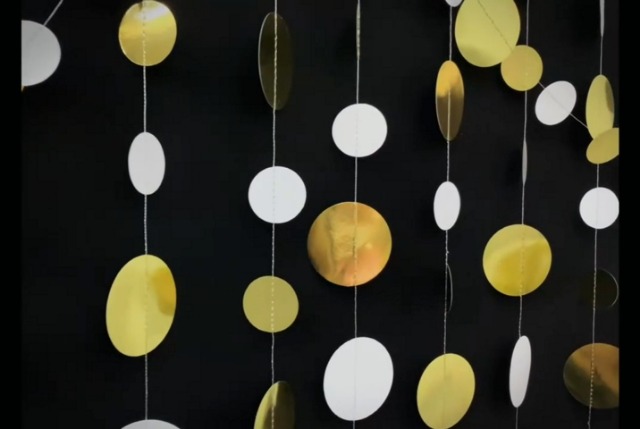 Décorations Fête Irisées : Guirlande Papier Étoile