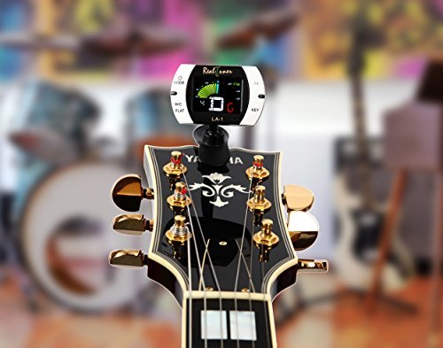 image for Real Tuner - Chromatic Clip-on Tuner for Guitar, Bass, Violin, Ukulele