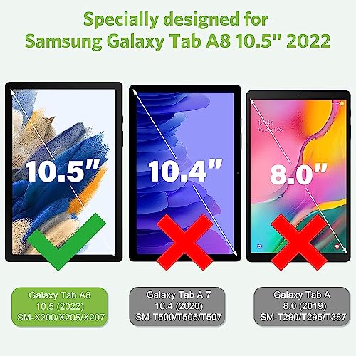Image of VERTUS Premium Tempered Glass Screen Protector for Samsung Galaxy Tab A8 10.5 inch [SM-X200 /X205 /X207] 2022