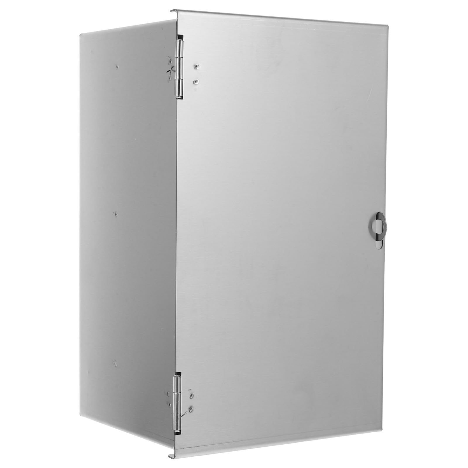 Abaodam Caja Eléctrica de Acero Inoxidable, Tapa de Enchufe Exterior Ip45, Caja de Toma de Corriente Exterior Cerradura, Plata, para Exteriores y Escuelas