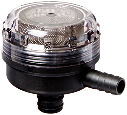 Water Pump Strainer Filter – 2-Pack 1/2 Inch Twist-On RV Pipe Strainer With 50 Mesh Stainless Steel Screen, Transparent, Tool-Free Cleaning