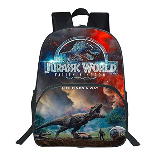 HFSK Mochila Primaria del Parque Jurásico Infantil Impresa 3D Dinosaurio Anime 5 15