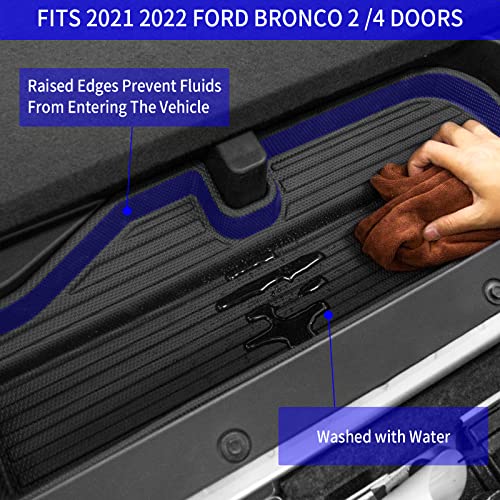 Image of Rongtaod Floor Mats Set for 2021-2025 2026 Ford Bronco 4 Door