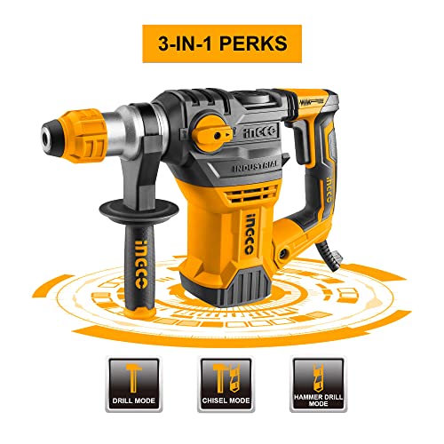 INGCO Rotary Hammer, SDSPlus Heavy Duty Rotary Hammer Drill 220