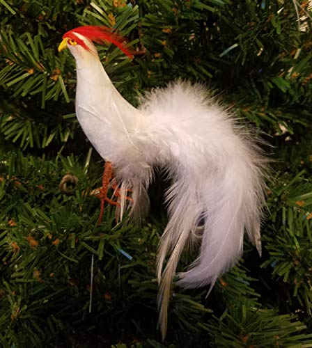 Phoenix Artificial Bird for Floral Crafts (Pack of 4) (White)