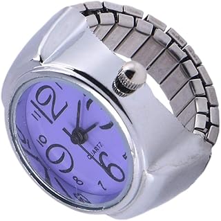 USHOBE Ladies Digital Watches Ring Watch Chronograph Ring Watch Elastic Finger Ring Watch Numerals Finger Ring Watches for Valentines Day Graduation New Year Watch Ring Mens Stainless Steel Watches