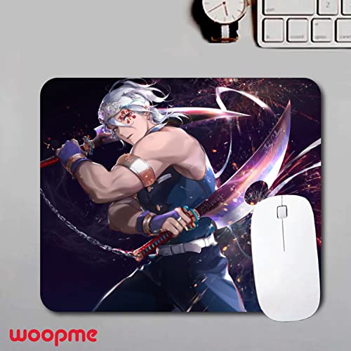 woopme® Rubber Base Printed Design Anime Theme Mouse Pad Gaming Boys Laptop PC Computer Rectangle Mousepad L x H 24 x 20 CMS - Image 2